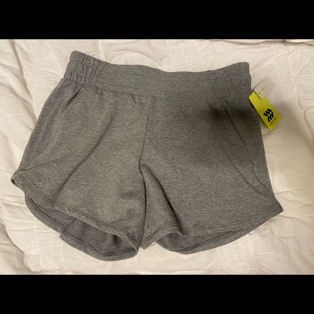 Grey soft athletic shorts